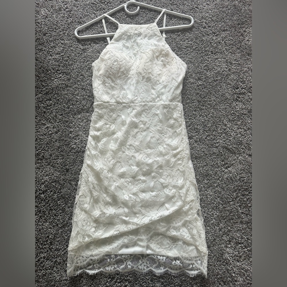 Speechless lace white dress